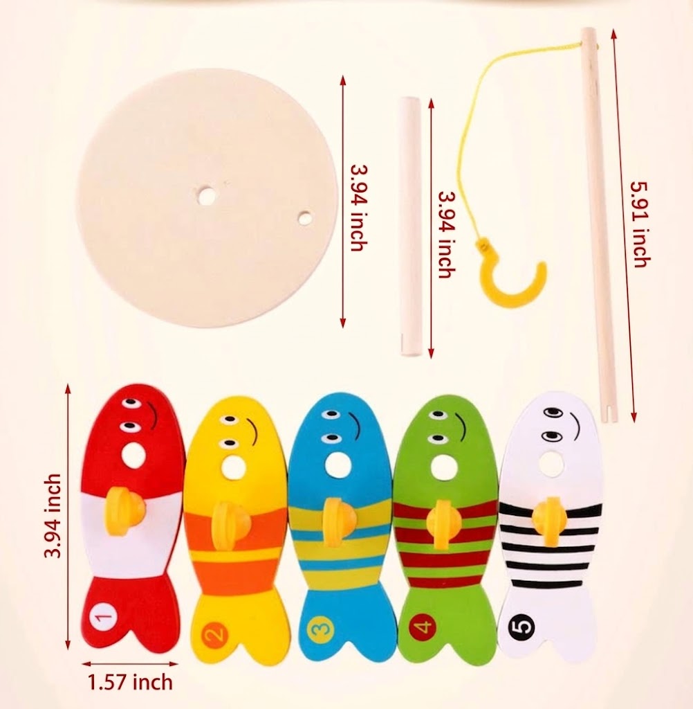 Wooden Fishing Educational Baby Toy